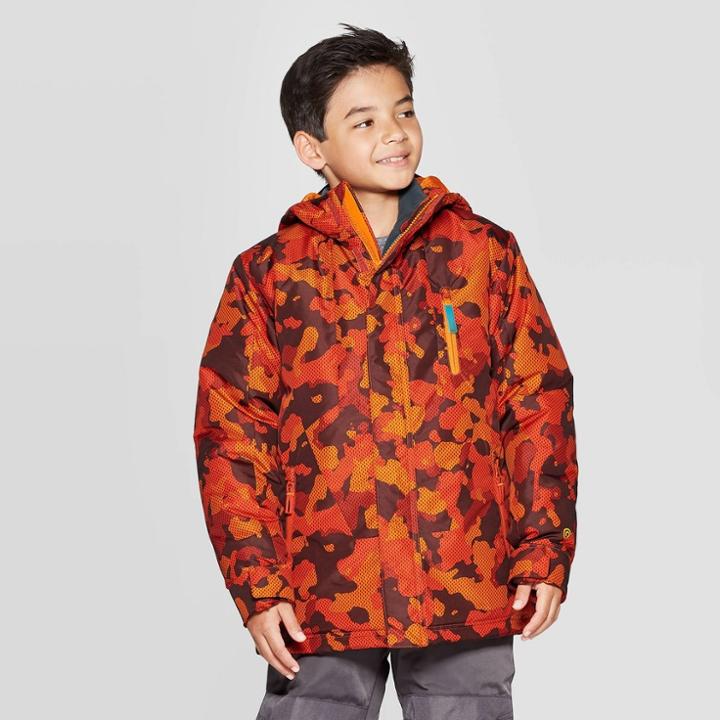 Boys' 3-in-1 Reversible System Jacket - C9 Champion Orange S, Boy's,