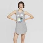 Disney Women's Lilo & Stitch Sleeveless Scoop Neck Cover-up - Awake Gray