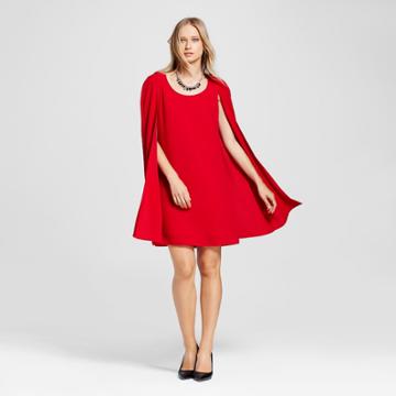Women's Cape Dress - Alison Andrews Red