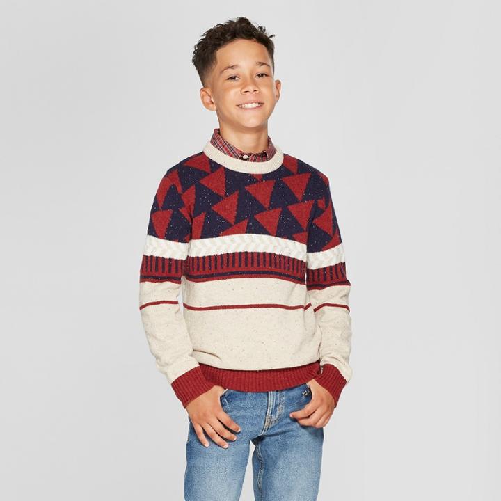 Boys' Long Sleeve Pullover Sweater - Cat & Jack