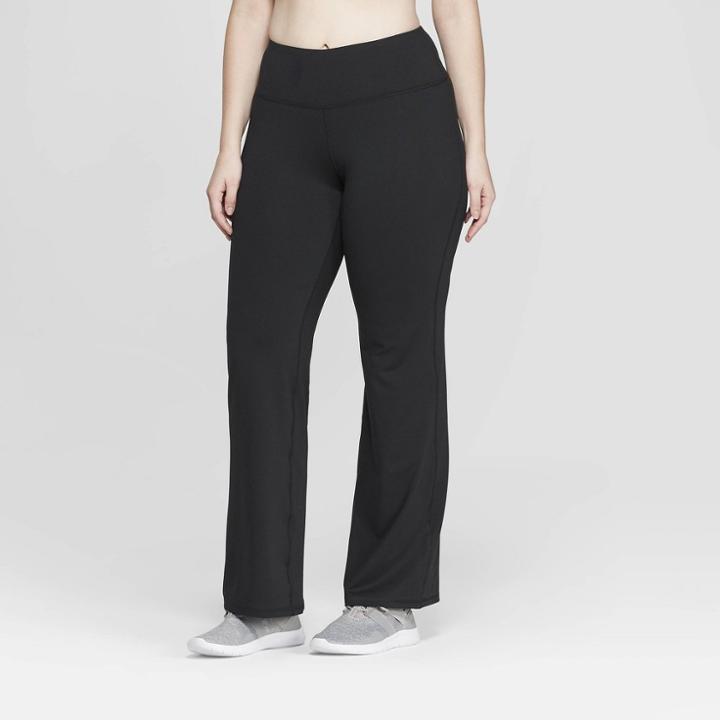 Women's Plus Size Everyday Mid-rise Flare Pants 31.5 - C9 Champion Black