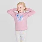 Toddler Girls' Frozen Nature Is Magical Velour Sweatshirt - Pink