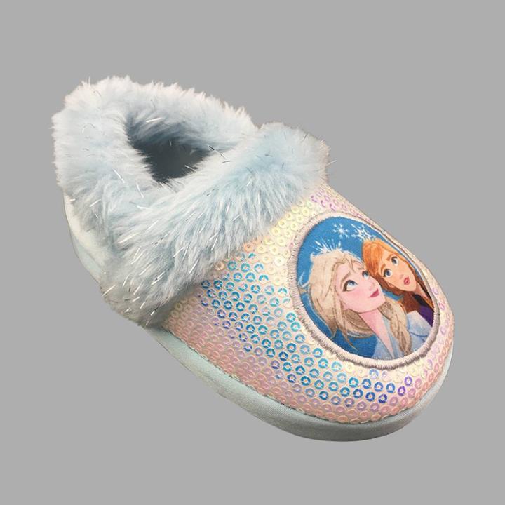 Girls' Frozen Slide Slippers - Blue