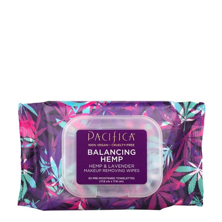 Pacifica Balancing Hemp Makeup Removing Wipes - Hemp & Lavender - 30ct, Women's