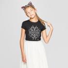 Girls' Short Sleeve Snowflake Graphic T-shirt - Cat & Jack Black