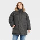 Women's Plus Size Arctic Parka Jacket - Universal Thread Gray