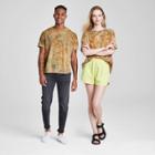 Short Sleeve Oversized T-shirt - Wild Fable Taupe Brown Tie-dye