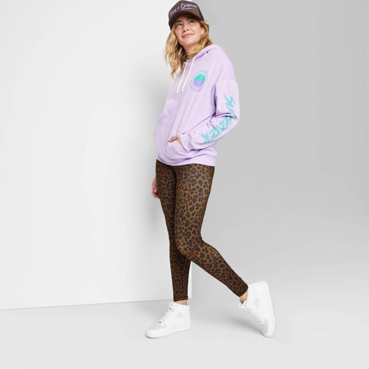 Women's Ascot + Hart High-waisted Graphic Leggings - Brown Leopard Print
