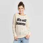 Women's It's All Bueno Sweatshirt - Zoe+liv (juniors') - Ivory Xs, Women's, Beige