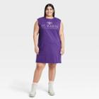 Iml Women's Plus Size St. Barts Graphic Tank Dress - Plum Purple