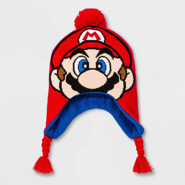 Nintendo Boys' Mario Hat - Red