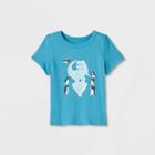 Toddler Adaptive 'penguins' Short Sleeve Graphic T-shirt - Cat & Jack Blue