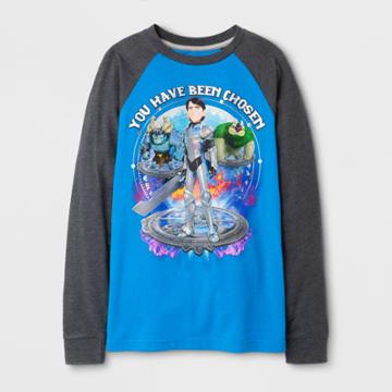 Boys' Trollhunters Long Sleeve T-shirt - Turquoise Heather