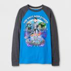 Boys' Trollhunters Long Sleeve T-shirt - Turquoise Heather