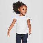 Toddler Girls' Short Sleeve T-shirt - Cat & Jack Gray