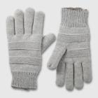 Isotoner Women's Smartdri Knit Gloves - Gray