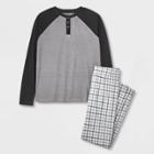 Boys' Henley Long Sleeves Pajama Set - Cat & Jack Gray