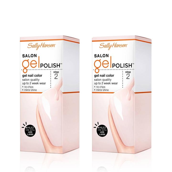 Sally Hansen Salon Gel Polish Nail Color Duo Pack - Shell We Dance