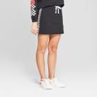 Girls' French Terry Printed Mini Skirt - Art Class Black