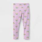 Toddler Girls' Tie-dye Rainbow Leggings - Cat & Jack Purple