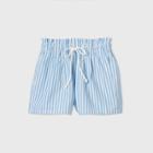 Women's Striped High-rise Drawstring Paperbag Shorts - Wild Fable Blue/white Xs,