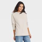 Women's Fleece Tunic Sweatshirt - Universal Thread Cream