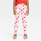 Girls' Valentine's Day 'heart' Leggings - Cat & Jack Pink