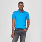Target Men's Short Sleeve Slim Fit Loring Polo Shirt - Goodfellow & Co Blue Cobalt