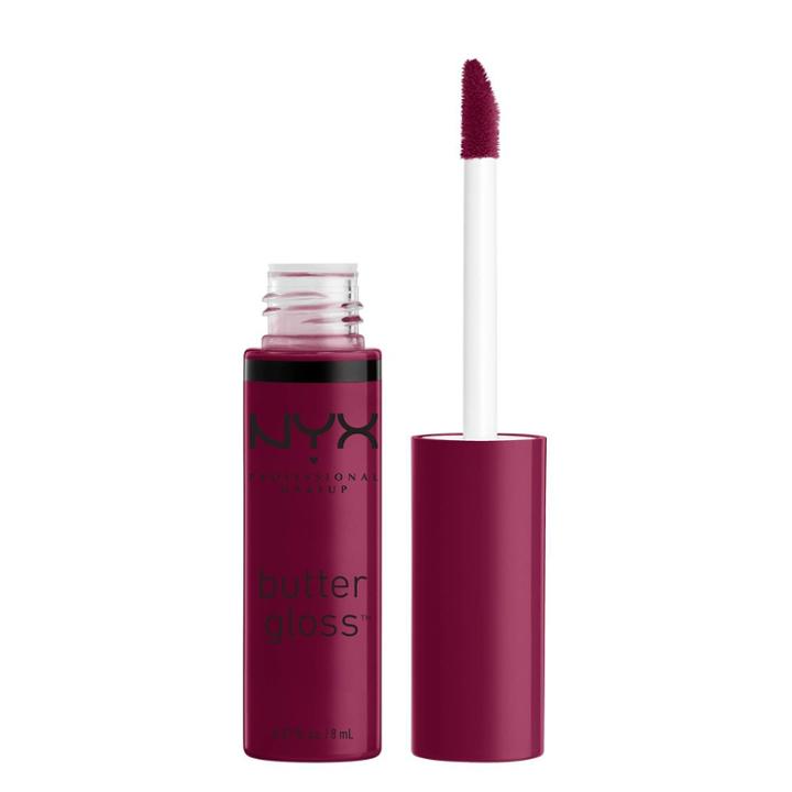 Nyx Professional Makeup Butter Lip Gloss Cranberry Pie - 0.27 Fl Oz, Red Pie
