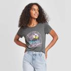 Women's Short Sleeve Florida Flamingo Graphic T-shirt - Awake Heather Gray