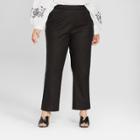 Women's Plus Size Relaxed Pull-on Trouser - Who What Wear Black