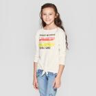 Girls' Long Sleeve Today Cozy Pullover - Cat & Jack Cream