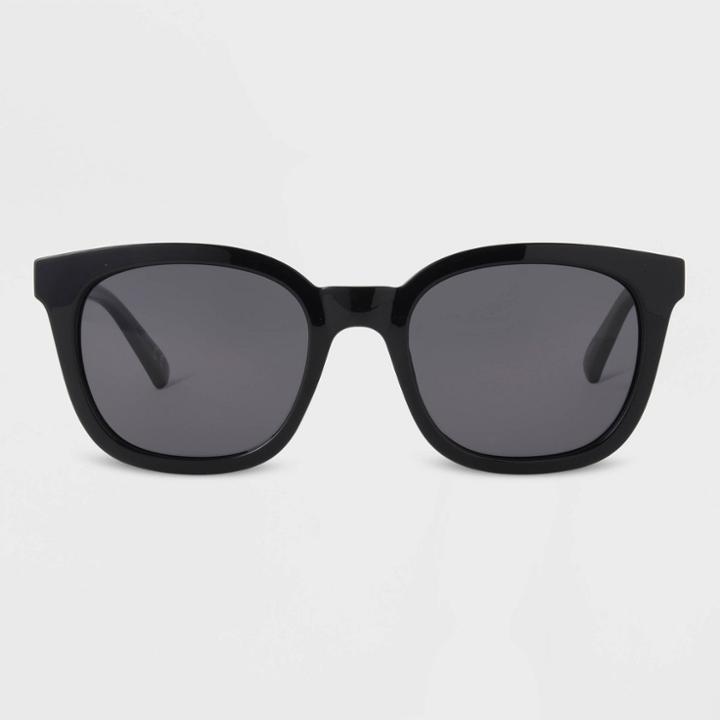 All In Motion Women's Plastic Square Sunglasses With Smoke Polarized Lenses - All In