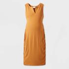 Maternity Sleeveless Rib T-shirt Dress - Isabel Maternity By Ingrid & Isabel Orange