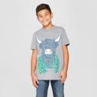 Boys' Highland Cow Short Sleeve Graphic T-shirt - Cat & Jack Gray