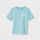 Toddler Boys' 'stay Still' Short Sleeve Rash Guard Swim Shirt - Cat & Jack