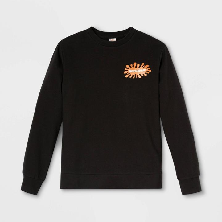 Men's Nickelodeon Graphic Sweatshirt - Black S, Men's,