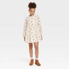 Girls' Long Sleeve Woven Dress - Cat & Jack Off-white