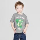 Disney Toddler Boys' Star Wars Yoda Short Sleeve T-shirt - Gray