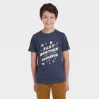 Boys' 'best Brother In The Universe' Graphic Short Sleeve T-shirt - Cat & Jack Navy