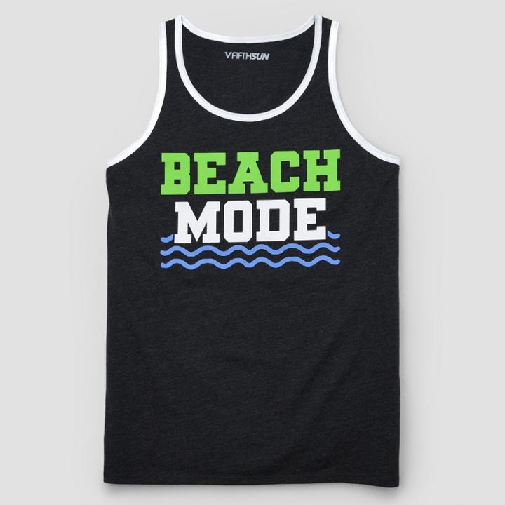 Fifth Sun Men's Beach Tank Tops - Charcoal Heather
