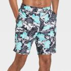 Speedo Men's 8 Floral Print Swim Trunks - Blue