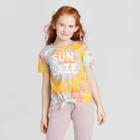 Girls' 'sun Daze' Tie-front T-shirt - Art Class S, Girl's, Size: Small,