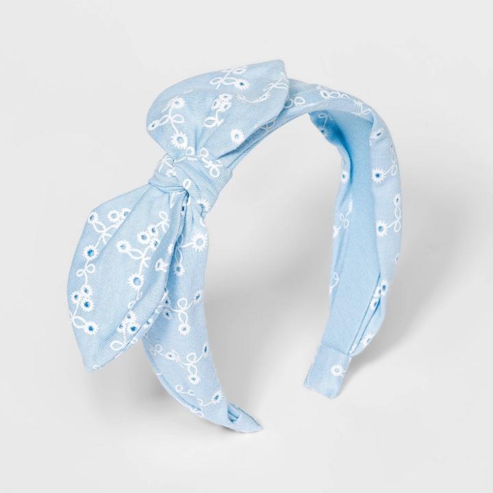 Girls' Eyelet Headband - Cat & Jack Blue