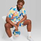 Men's Tall 10.5 Tie-dye Mid-rise Jogger Shorts - Original Use Yellow