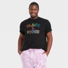 Ev Lgbt Pride Pride Gender Inclusive Adult Extended Size 'black & Proud' Short Sleeve Graphic T-shirt - Black