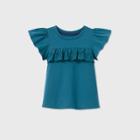 Toddler Girls' Eyelet Short Sleeve T-shirt - Cat & Jack Blue