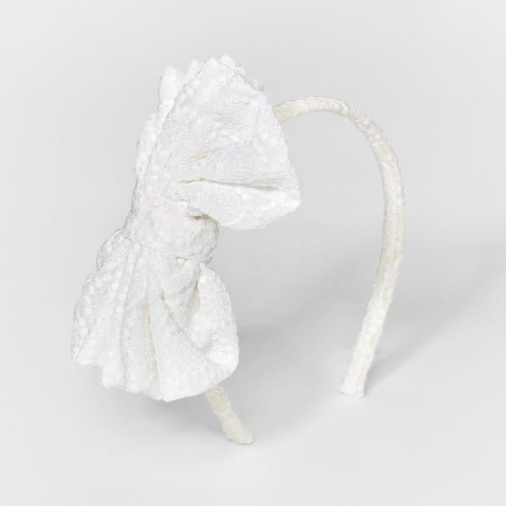 Toddler Girls' Fabric Bow Headband - Cat & Jack White