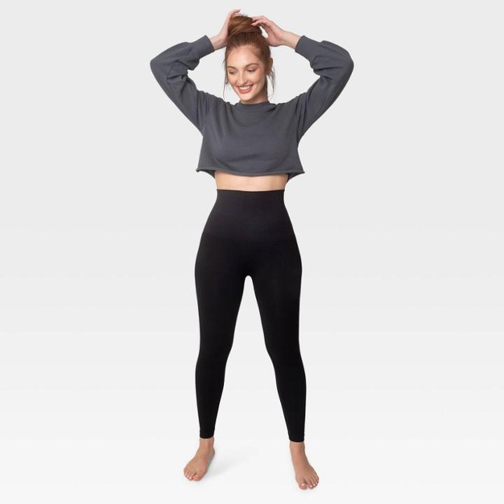 Belly Bandit Postpartum Slim Straight Compression Maternity Leggings - Black