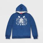 Men's Disney Snow White & The Seven Dwarfs Grumpy Zip-up Hooded Sweatshirt - Blue S - Disney